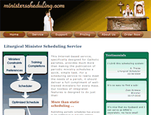 Tablet Screenshot of ministerscheduling.com